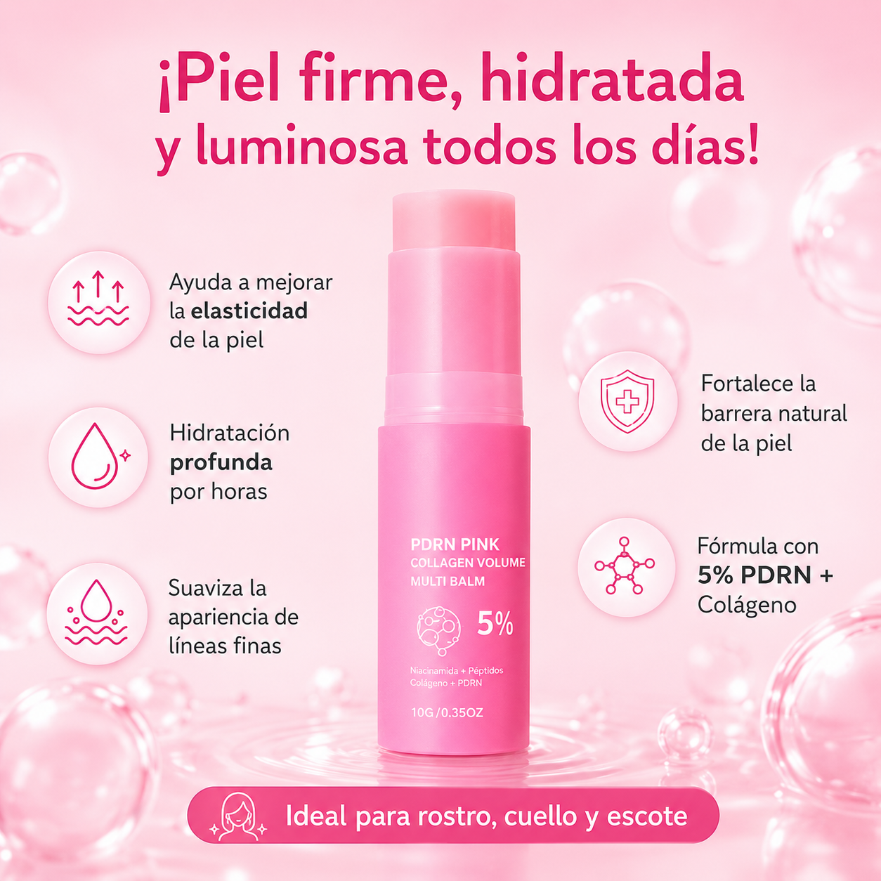 Bálsamo Hidratante Rellenador de Colágeno y PDRN
