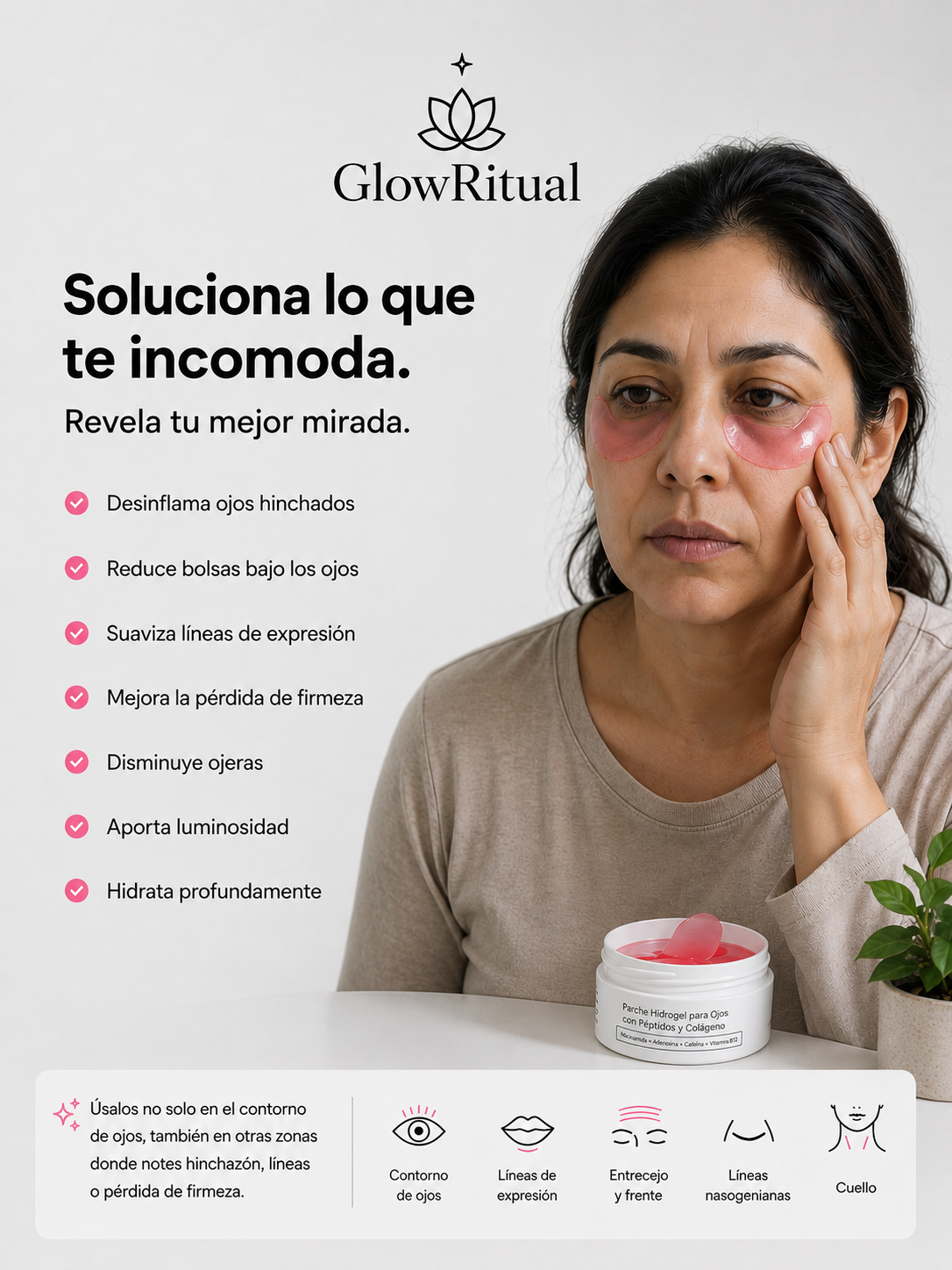 Parches de Hidrogel con Colágeno y Péptidos